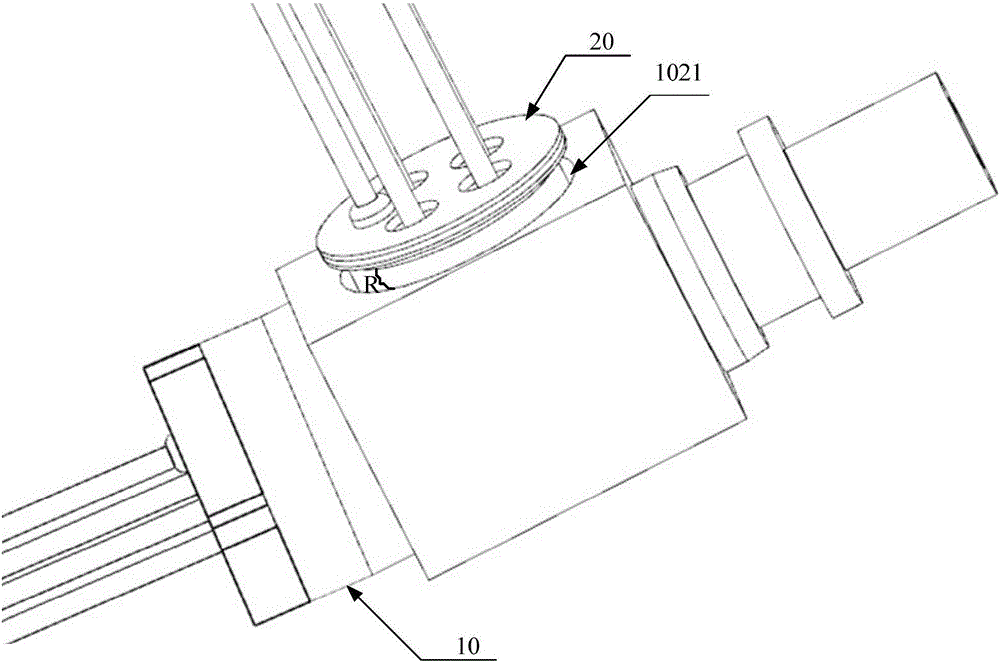 Optical module and circular and square tube body