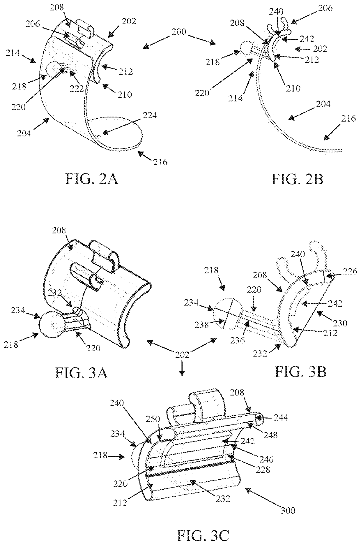 Orally-placed line securement clip