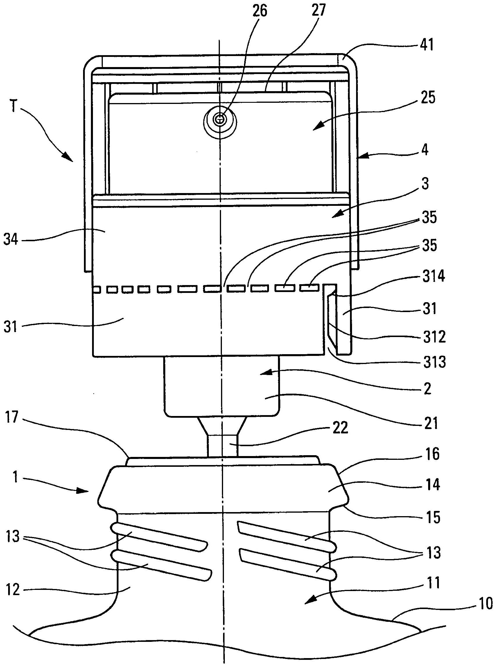 Dispenser of fluid material