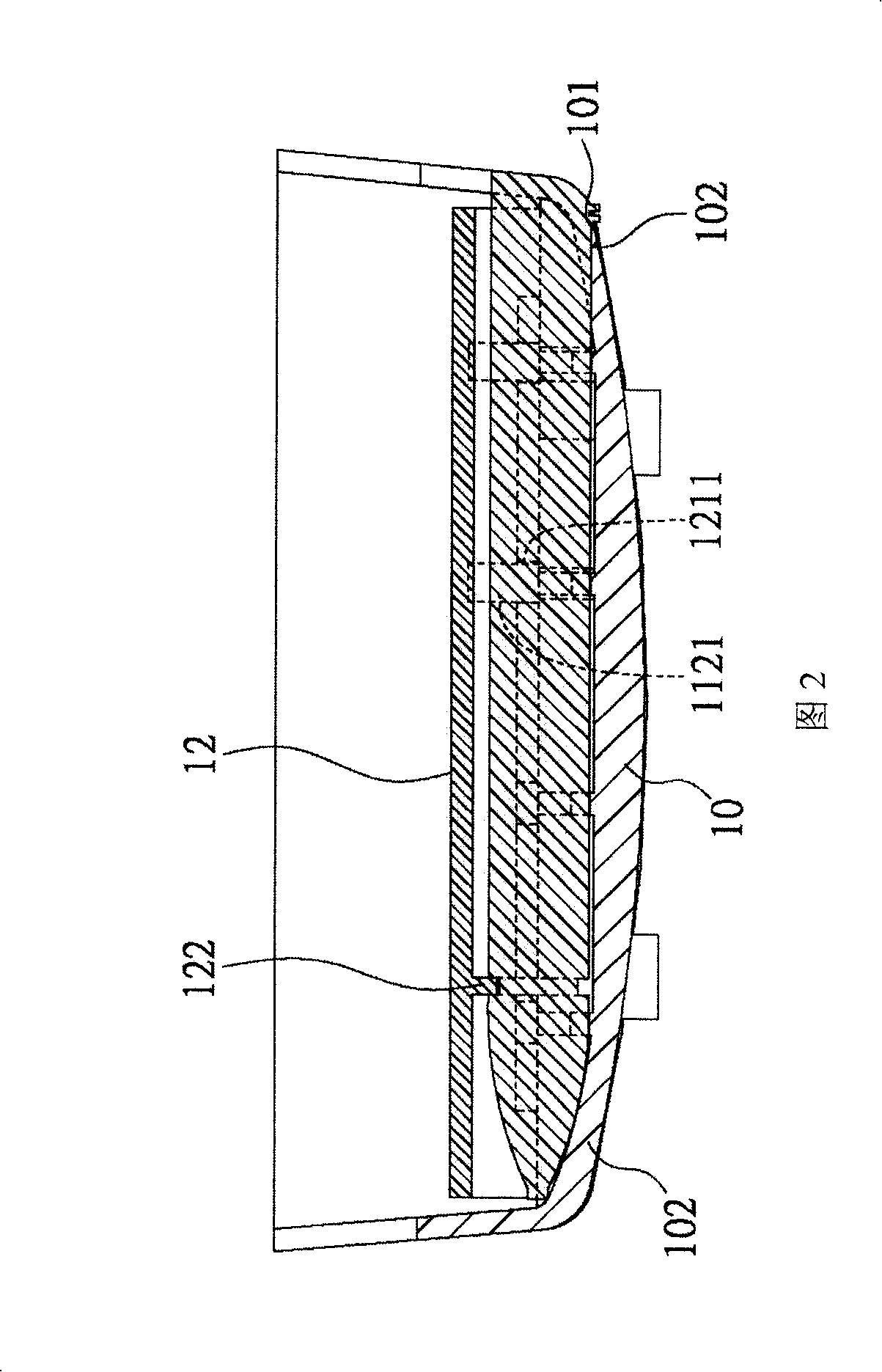 Touch control component positioning structure