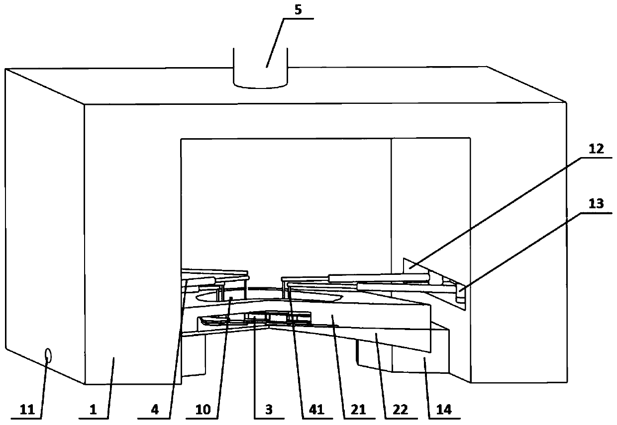 An inner cavity variable tool cathode for electrolytic machining of large twisted blade integral blisks