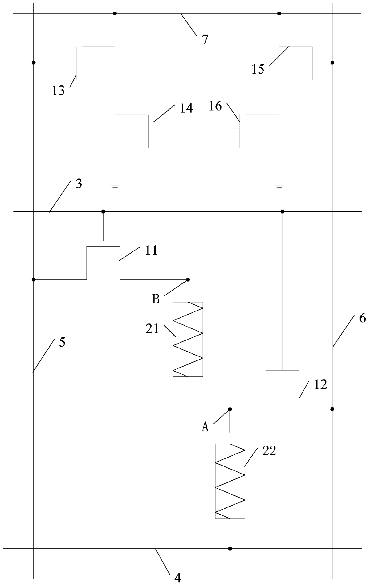 Content address storage unit circuit and write operation method thereof, memory