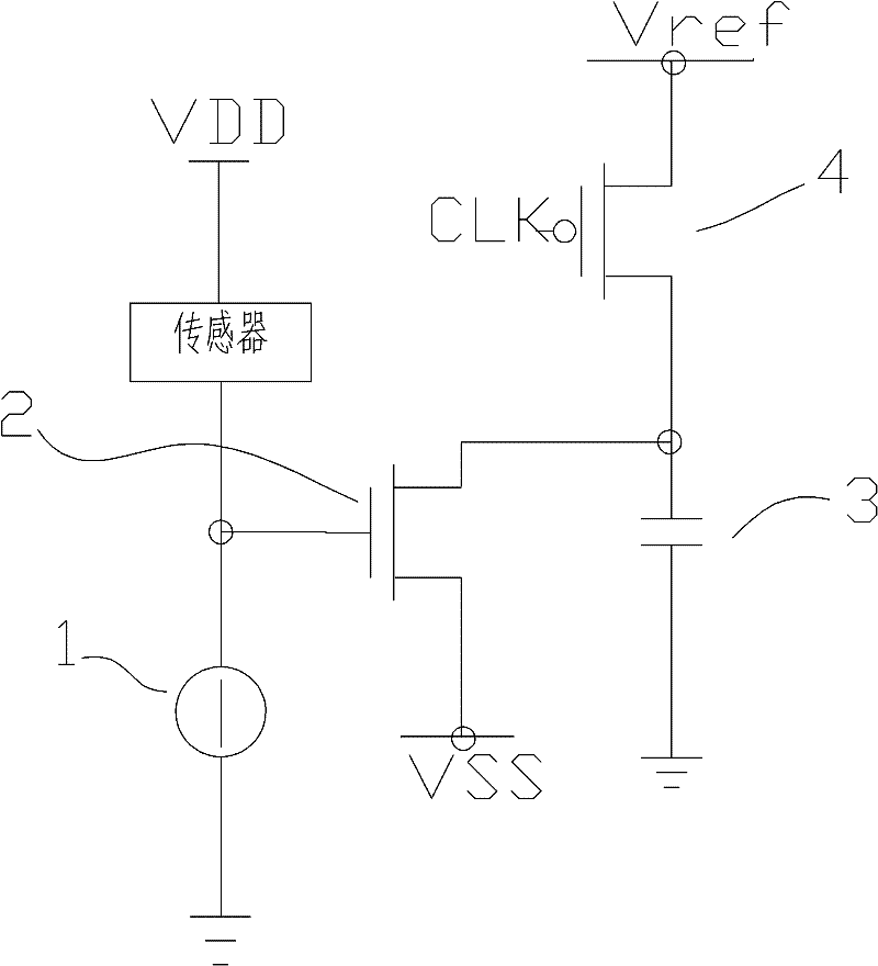 Novel gate modulation reading circuit structure