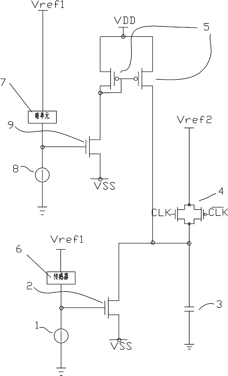 Novel gate modulation reading circuit structure