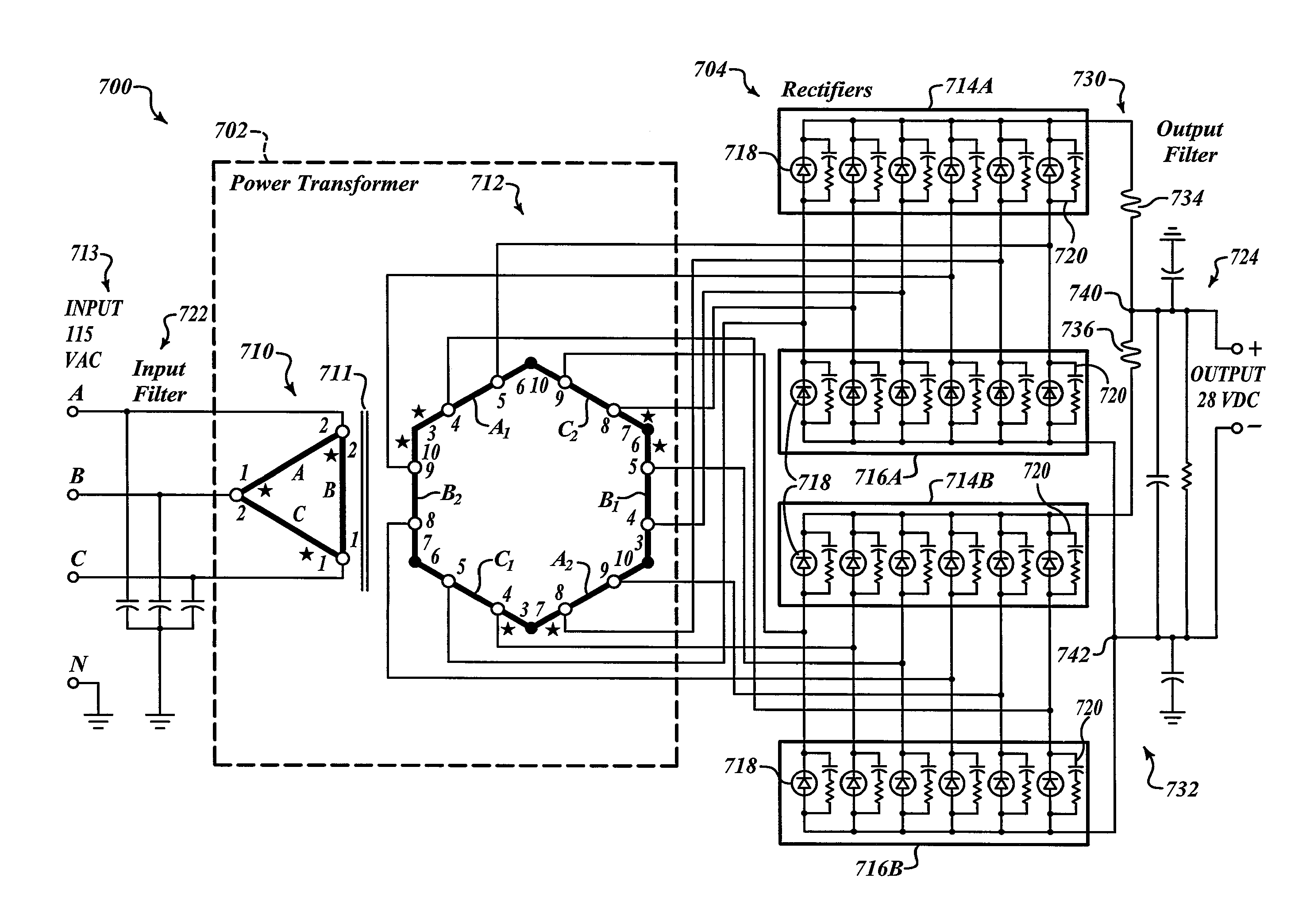 Ac/dc power conversion system and method of manufacture of same