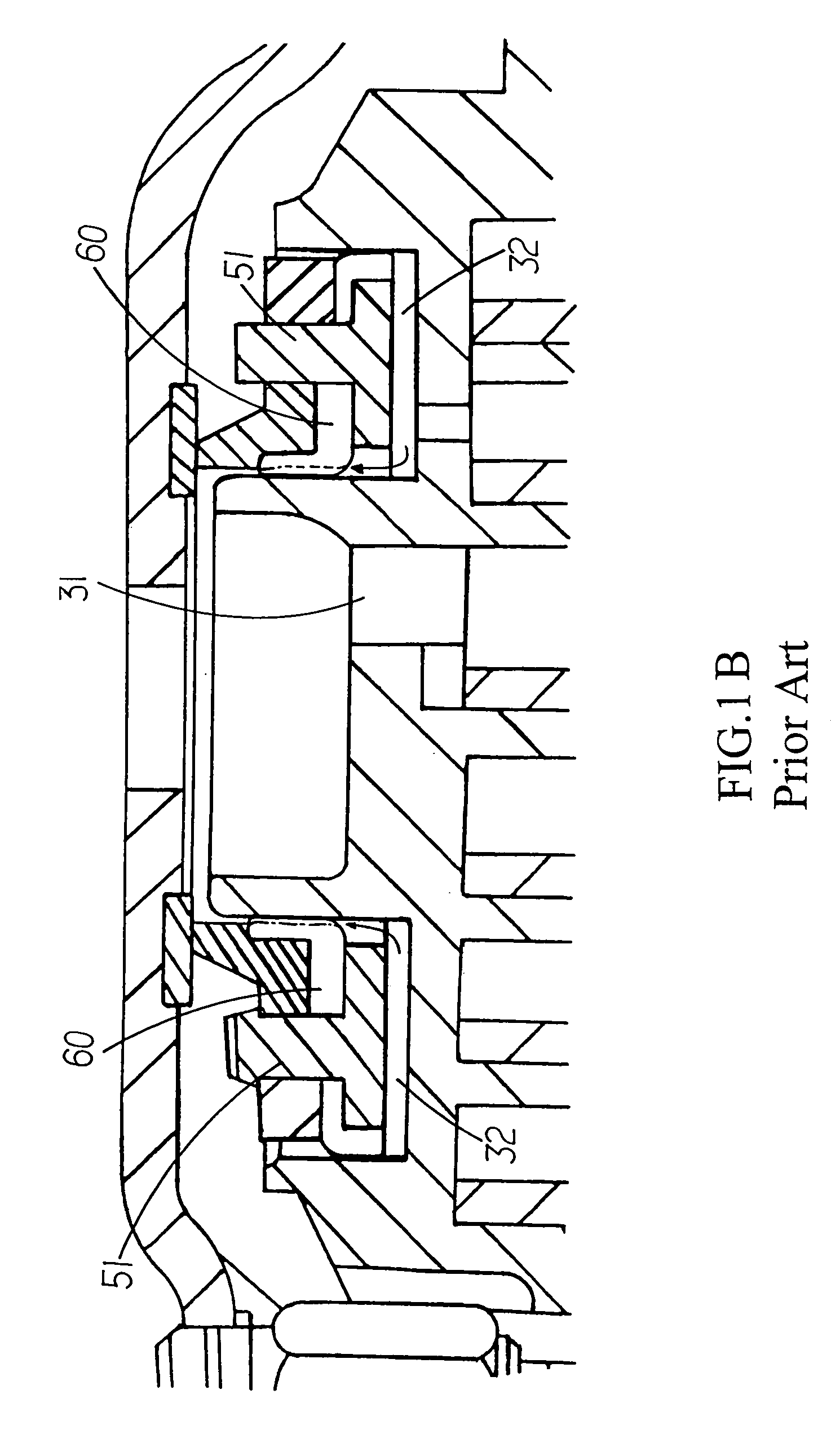 Backpressure mechanism of scroll type compressor