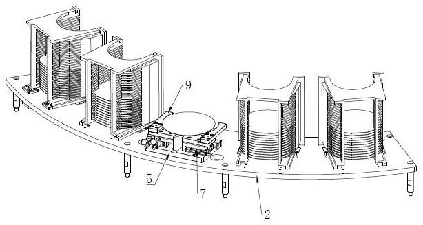 A wafer automatic brushing machine