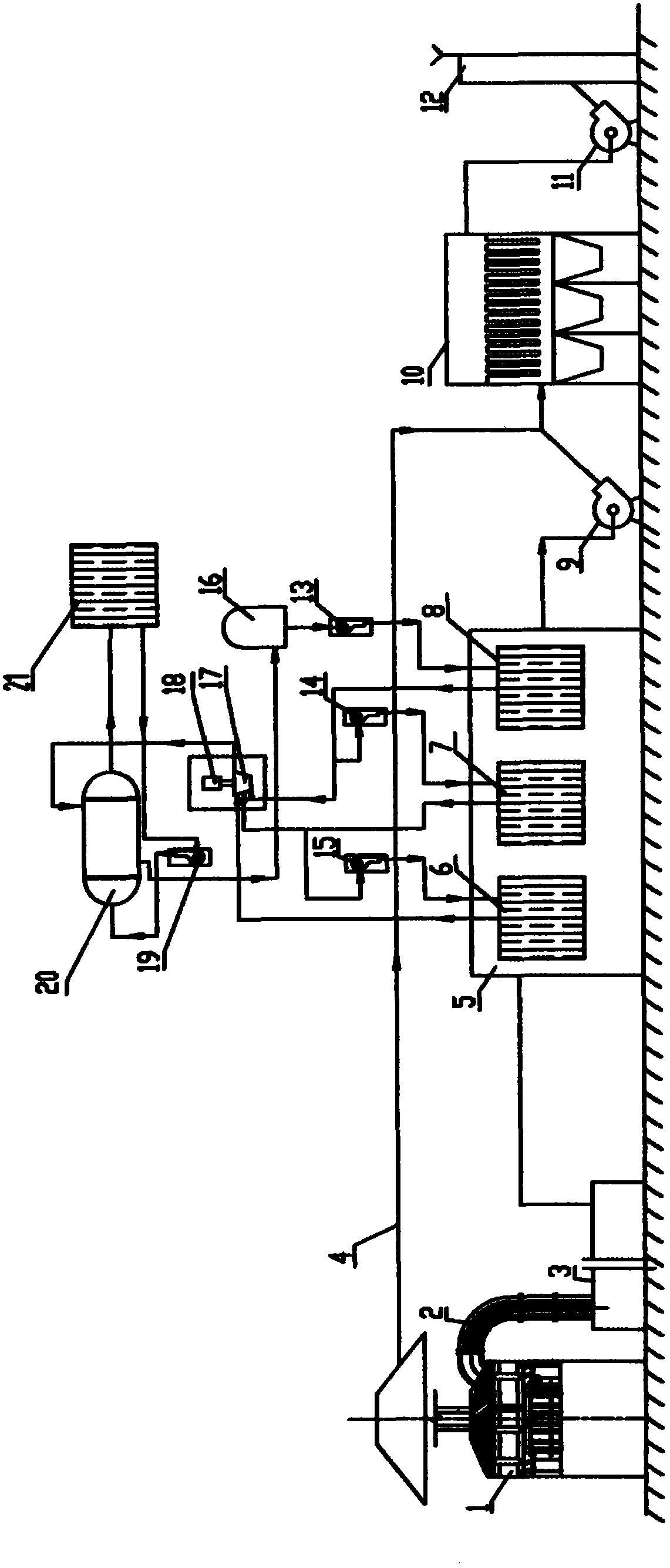 Electric furnace smoke multistage organic Rankine cycle waste heat power generation method