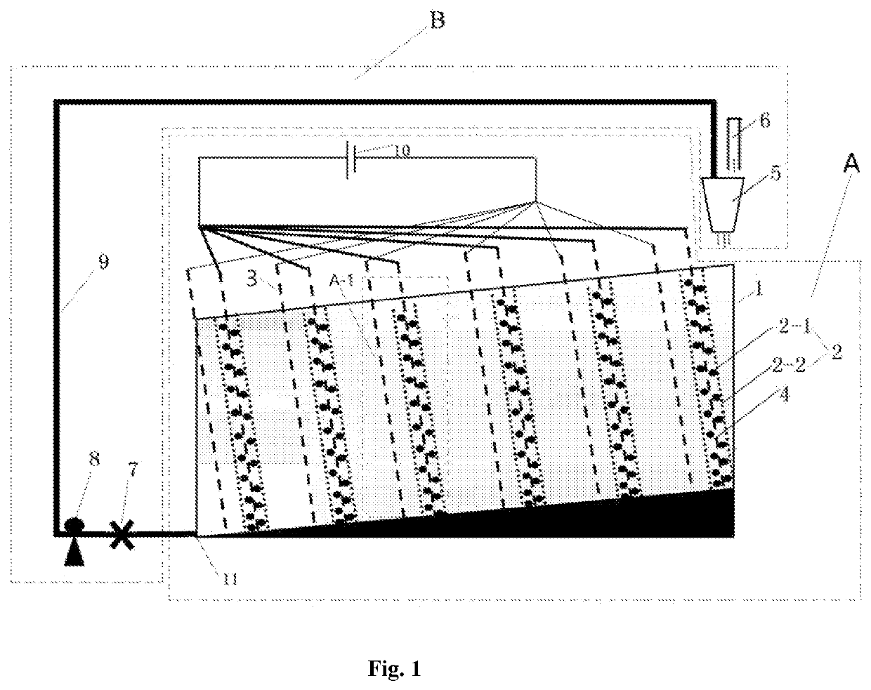 Stacked circulatable microbial electrochemical reactor and degradation method of petroleum hydrocarbon contaminated soil