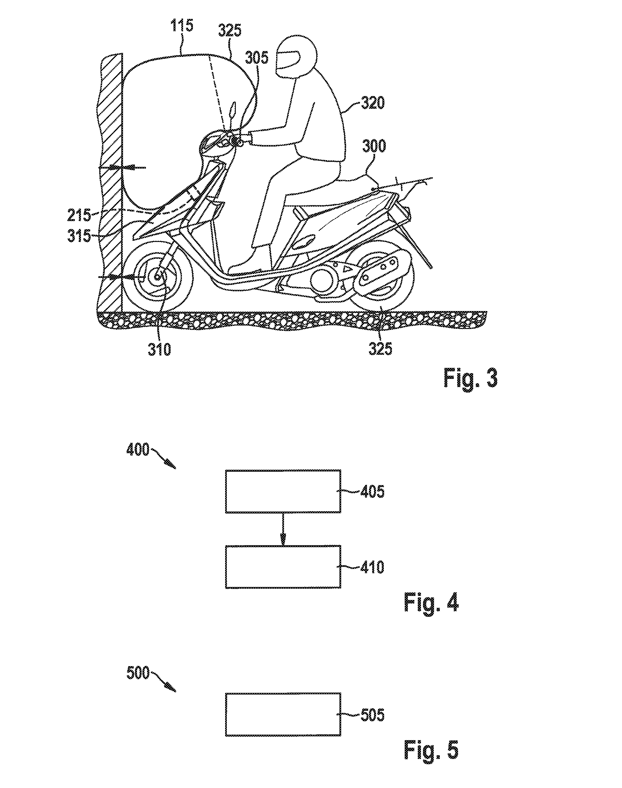 Method for activating a personal protection device for a motorcycle and personal protection system