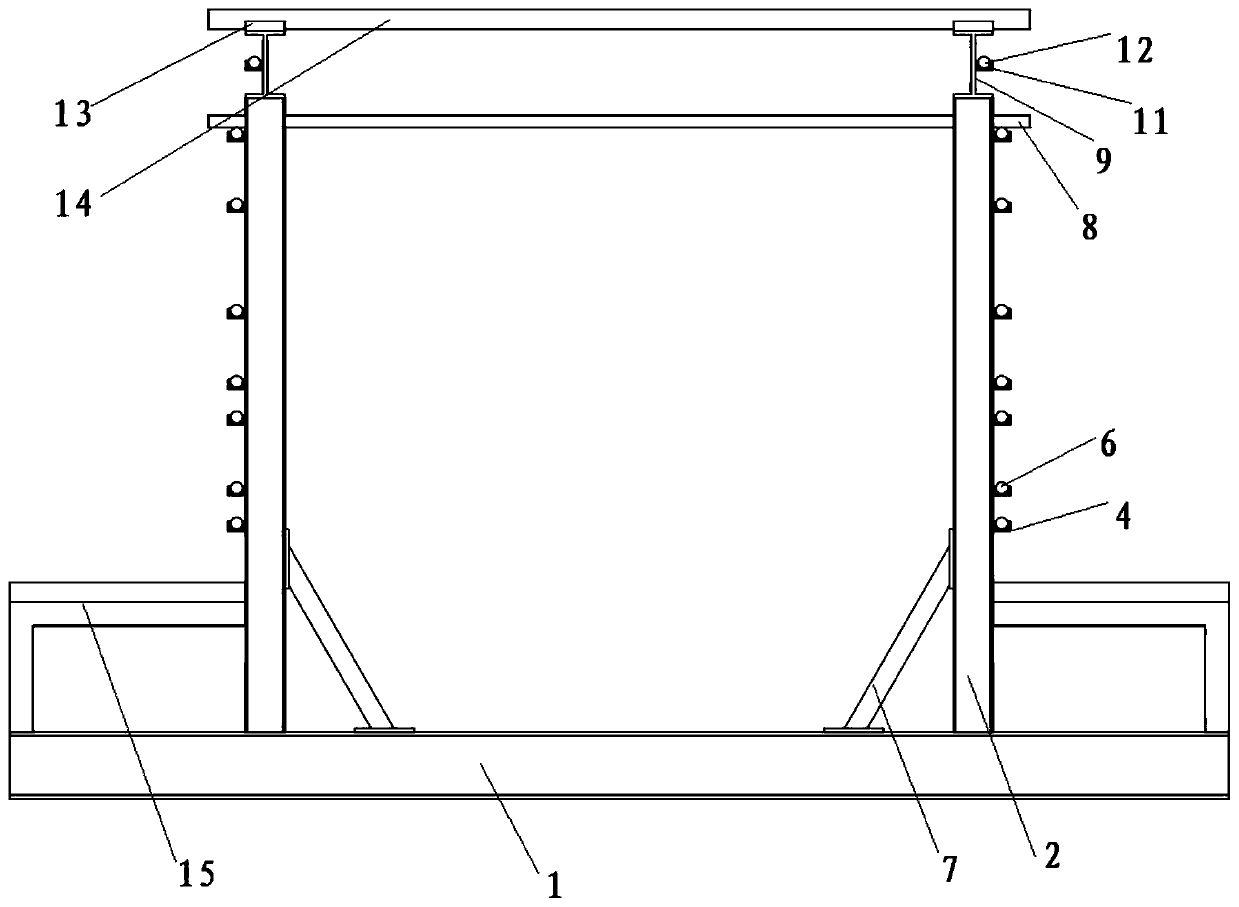 Building beam column reinforcement cage main reinforcement positioning frame