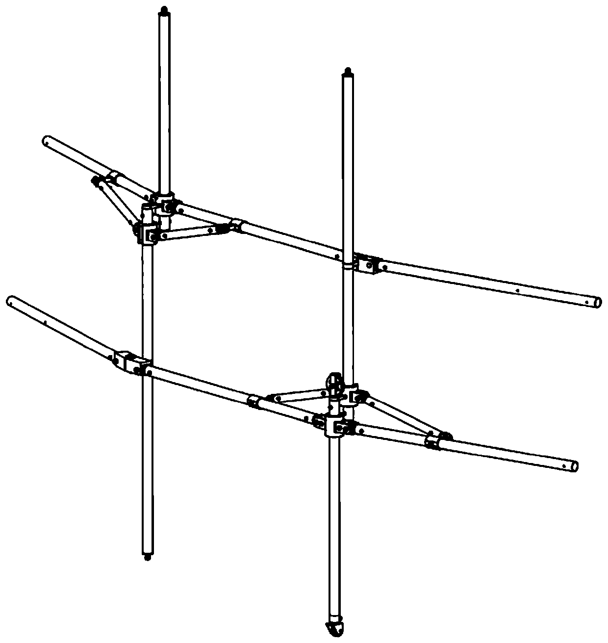 Reticulated annular deployable antenna and antenna truss