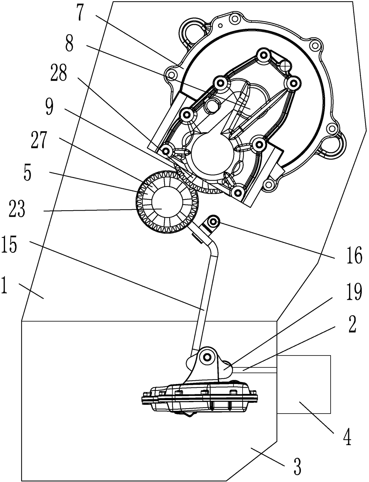 Lubrication structure of dual clutch hybrid transmission