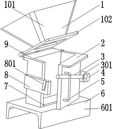 Fuzhuan tea molding pressing device