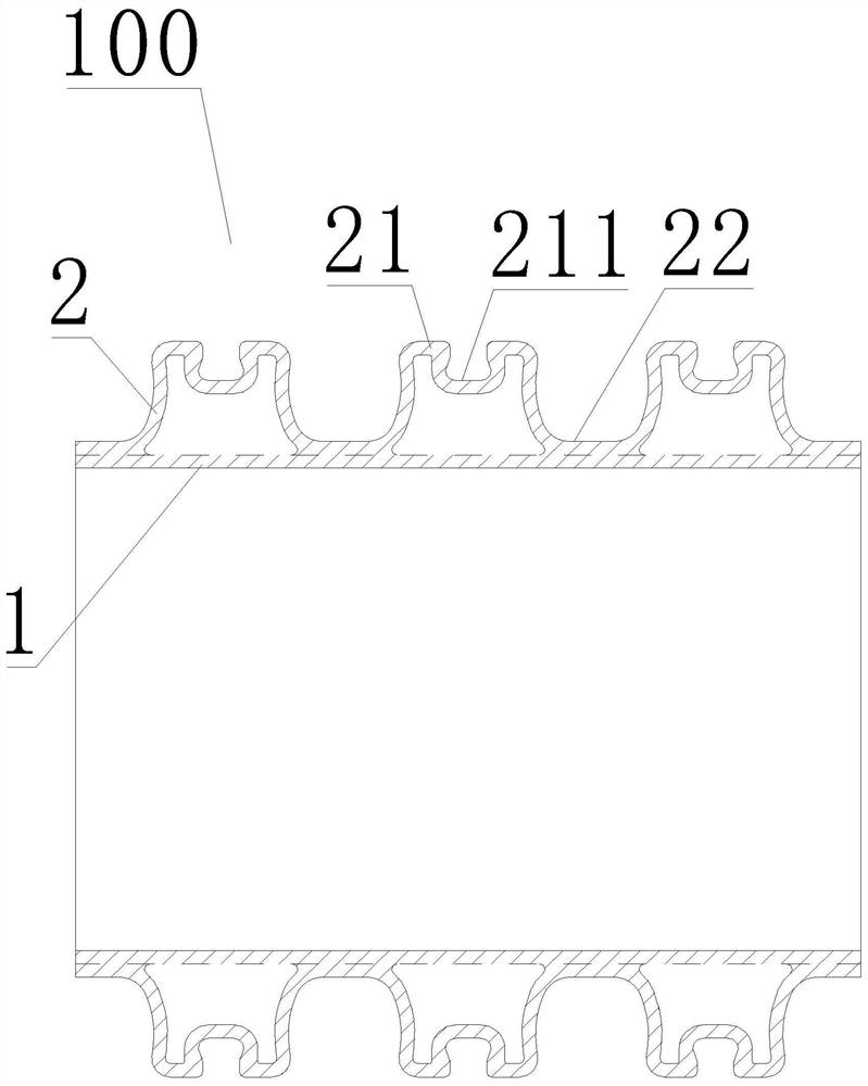 MUPO double-layer double-wave structure wall pipe