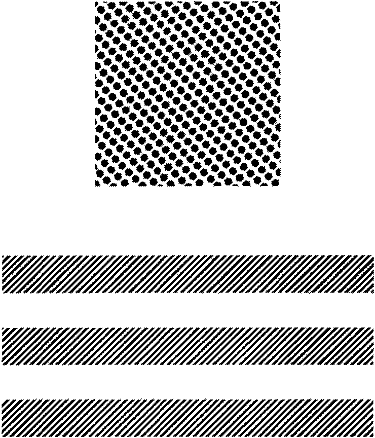 Method for combining gravure line font and hexagonal network node