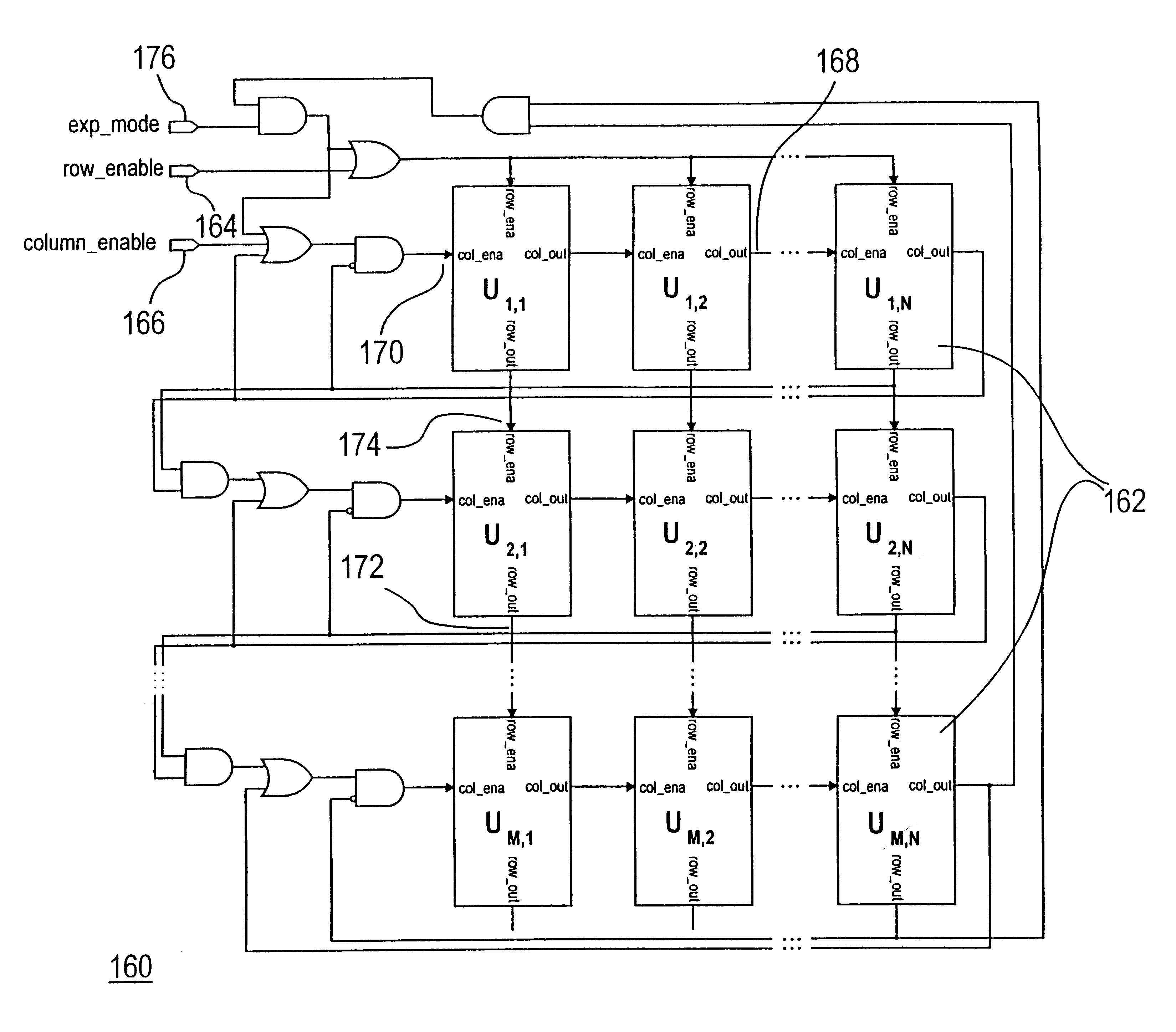 Device for imaging radiation