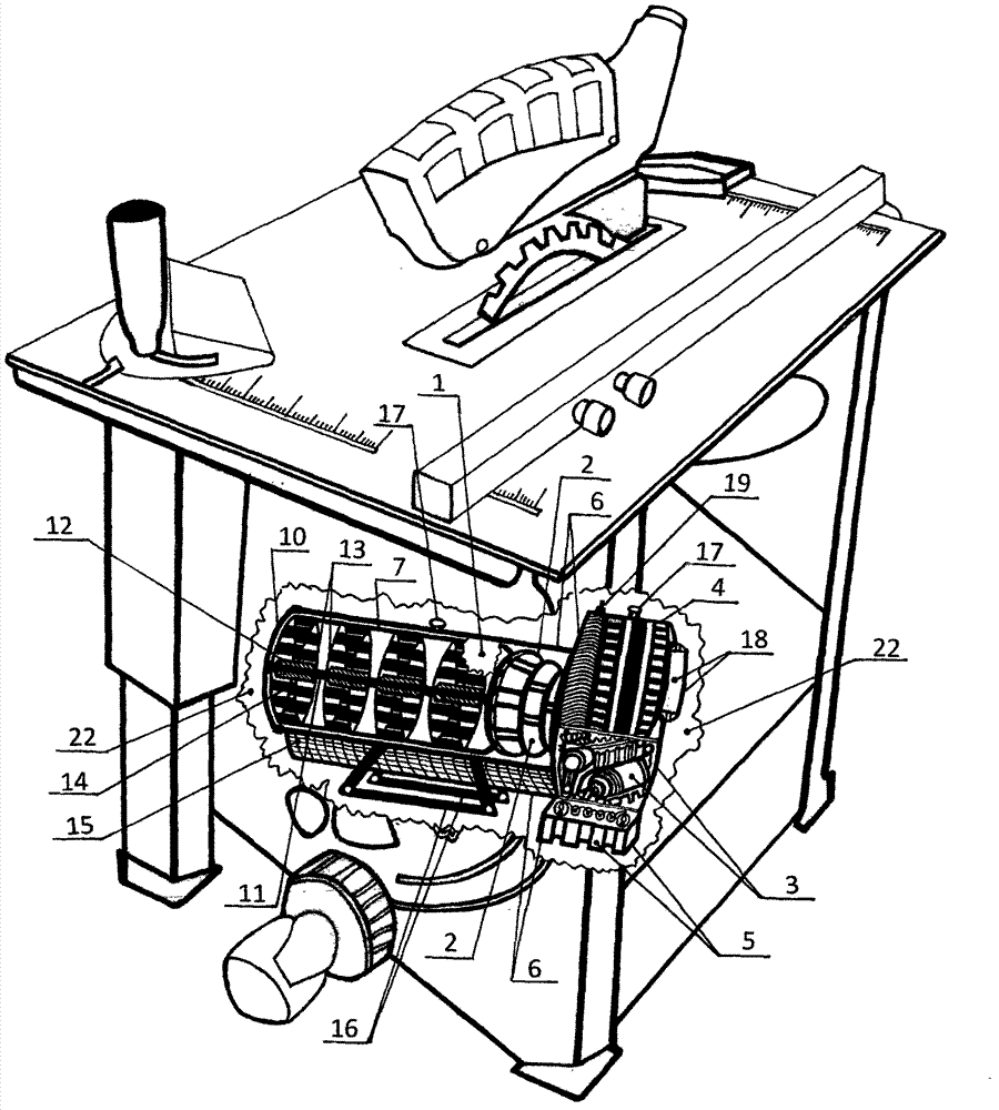 Clean energy electric saw with functions of energy conservation and emission reduction