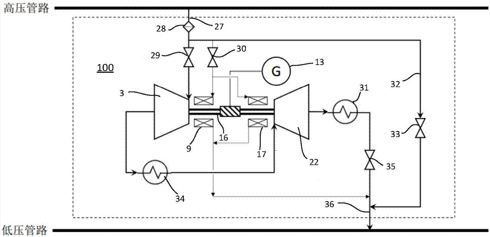 Pressure energy recycling equipment and pipeline pressure energy recycling system