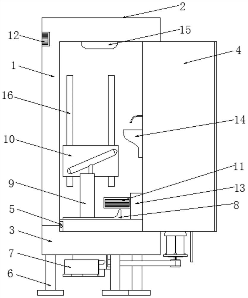 Novel FRP cylindrical movable integrated single toilet