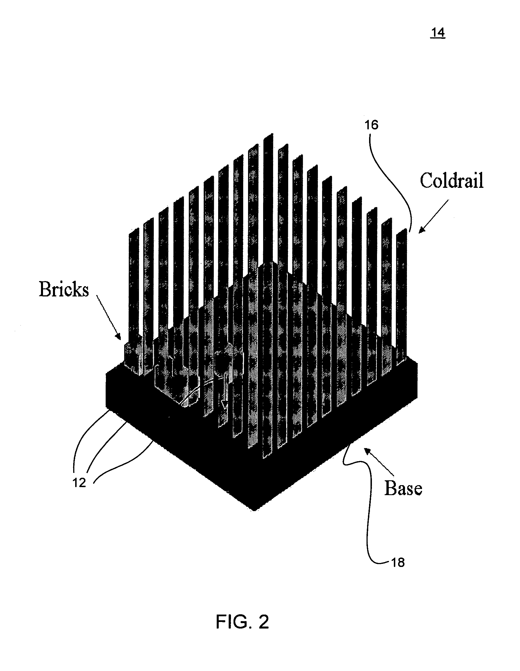 System and method for providing cooling in a three-dimensional infrastructure for massively scalable computers