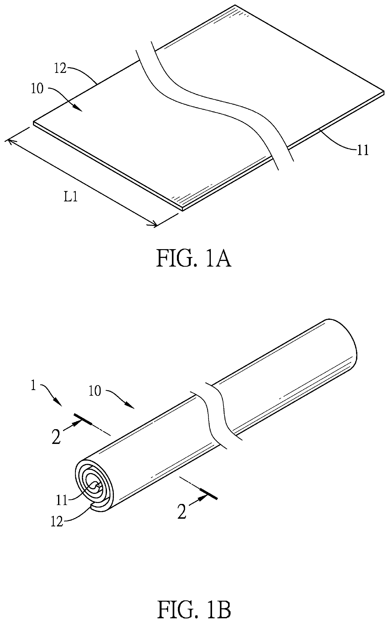 Method for manufacturing rolled retraction cord
