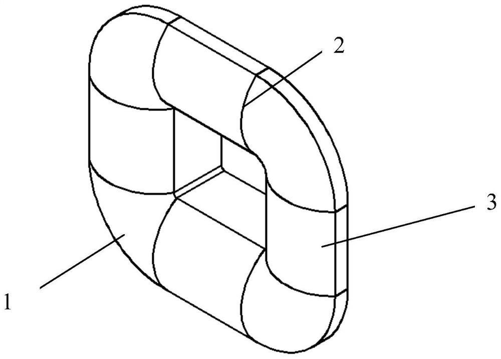 Three-dimensional roll transformer iron core and transformer
