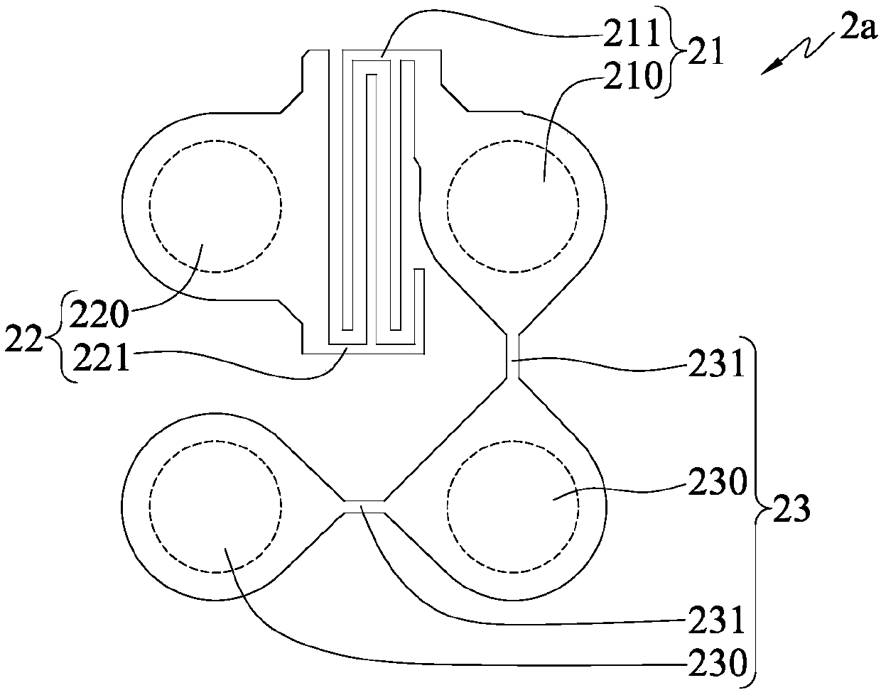 Network structure and stack assembly