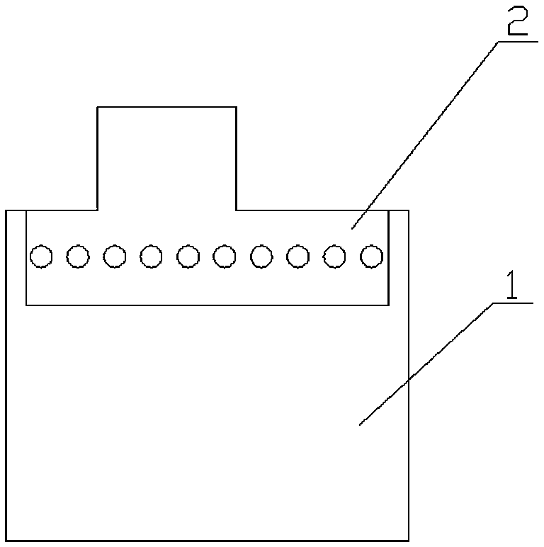 Connection method of conductive carbon felt and lead lug