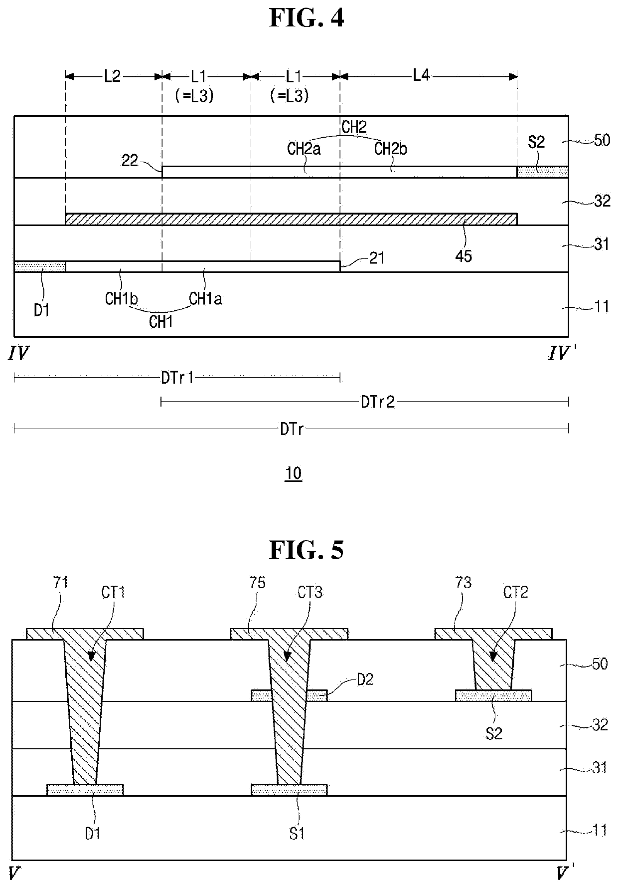 TFT substrate and light emitting display device including the same