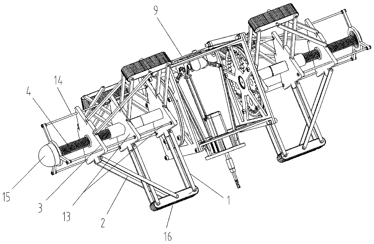 Pipeline welding seam milling robot