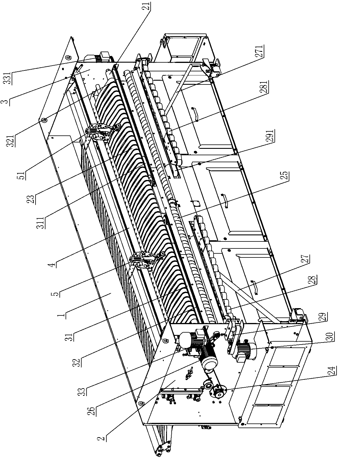 Single working station linen unfolding and conveying device