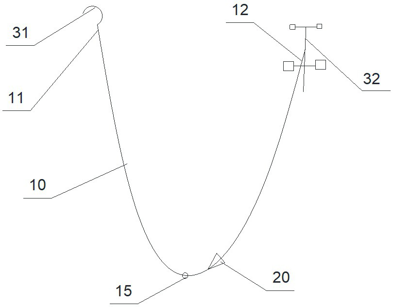 Intelligent safety rope and safety implementation method