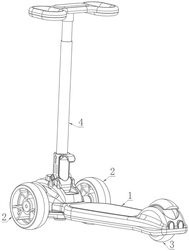 Scooter steering structure