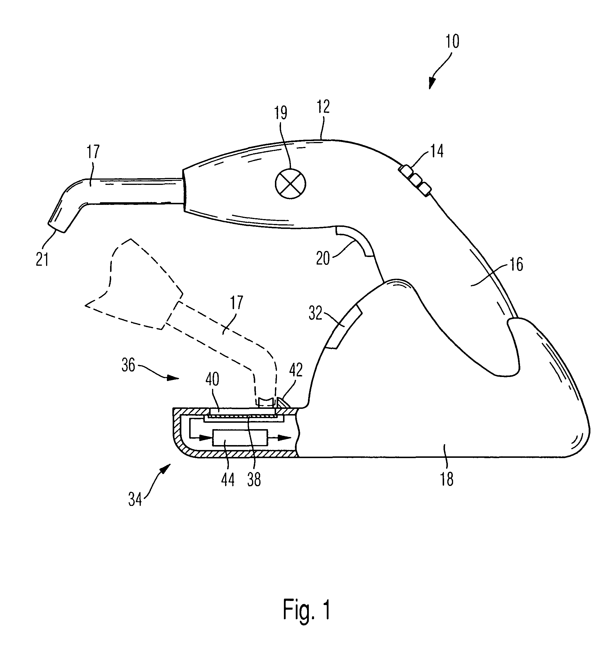 Dental light curing device coupled to a light measuring device
