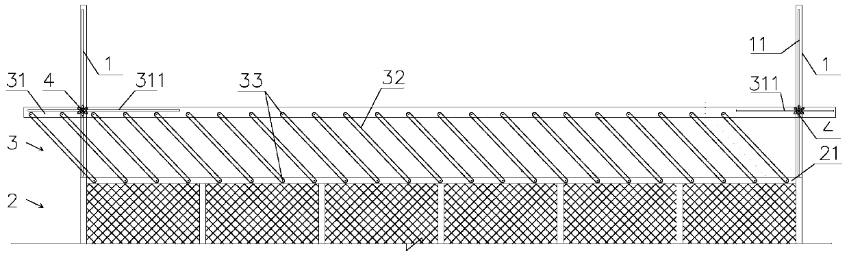 Application method of lifting safe guardrail device