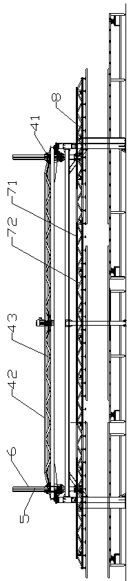 A corrugated board palletizing device