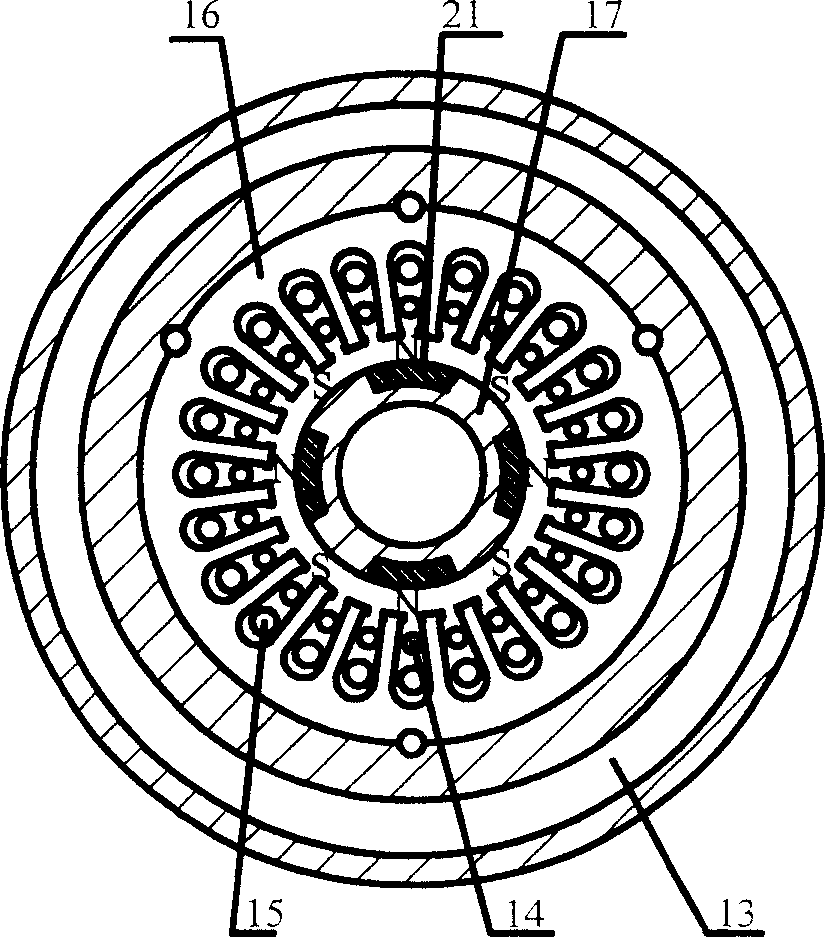 Super-high-speed high-power magnetic-suspension main-shaft motor