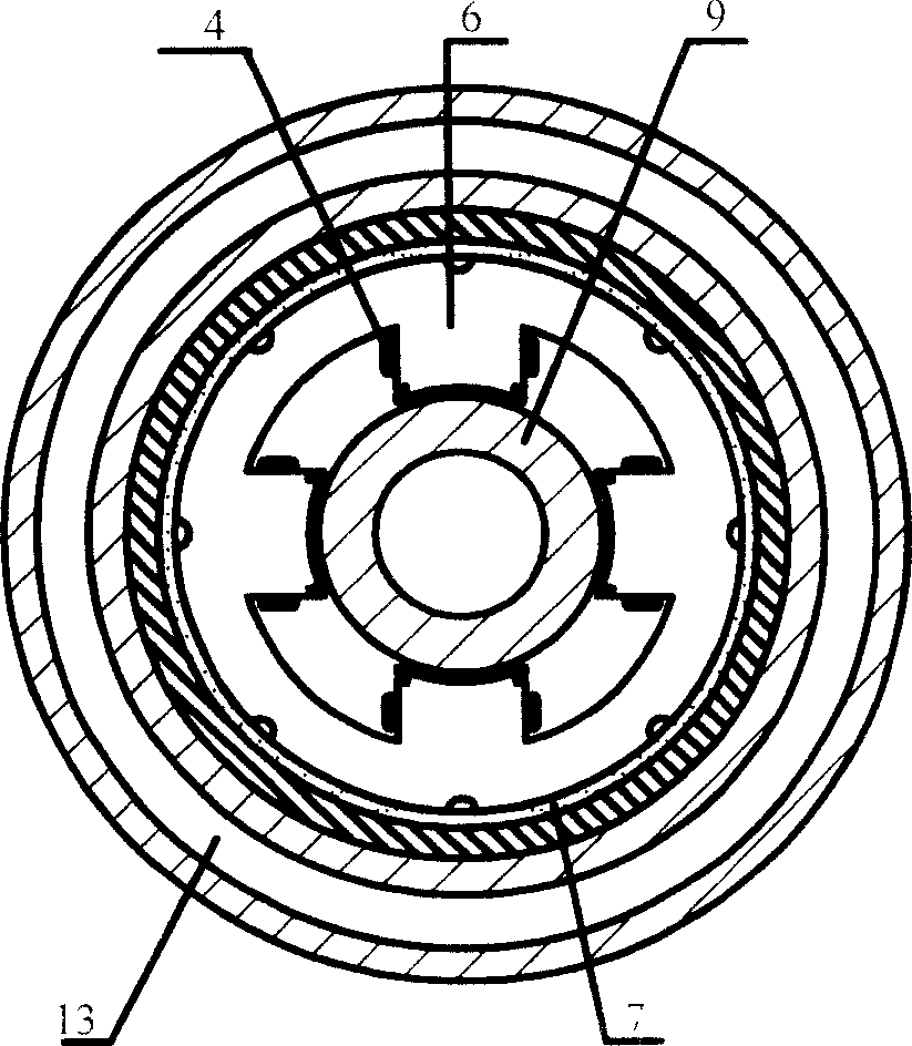 Super-high-speed high-power magnetic-suspension main-shaft motor