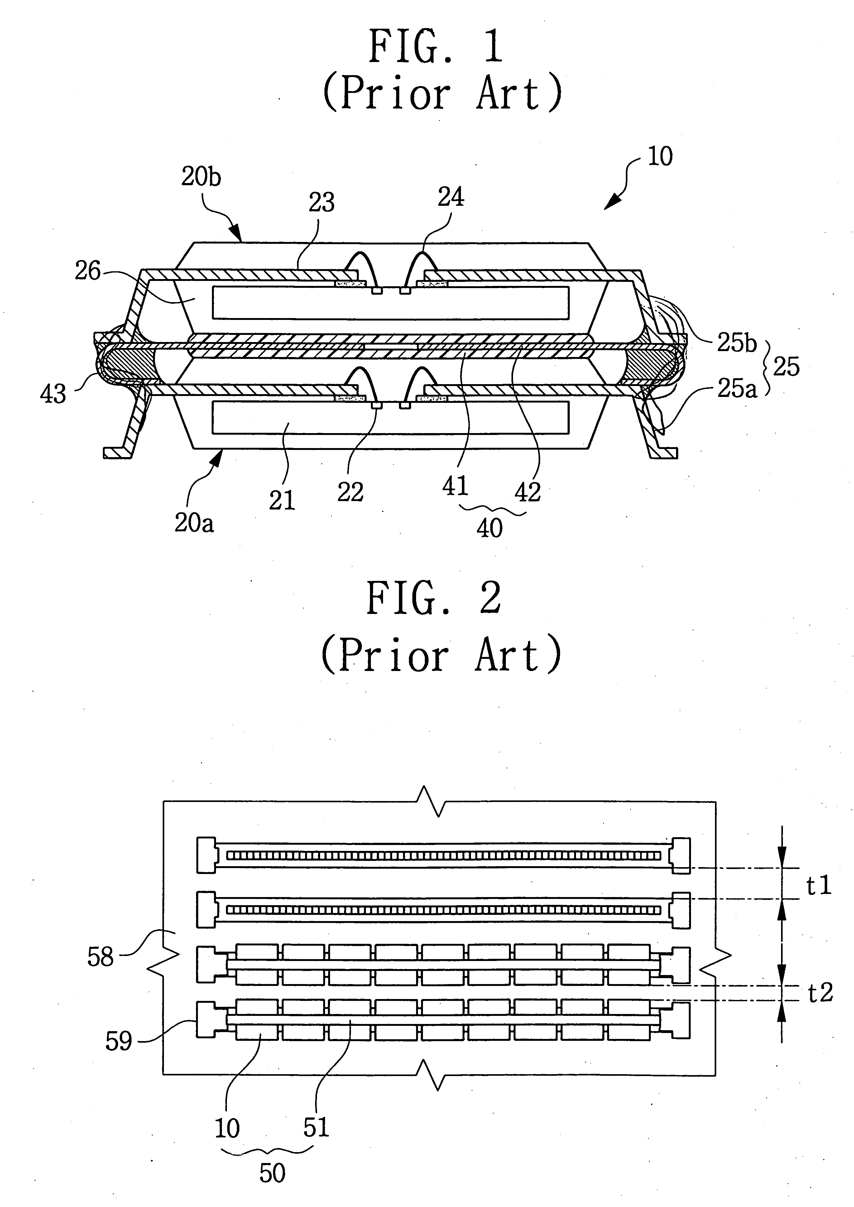 Stack package with improved heat radiation and module having the stack package mounted thereon