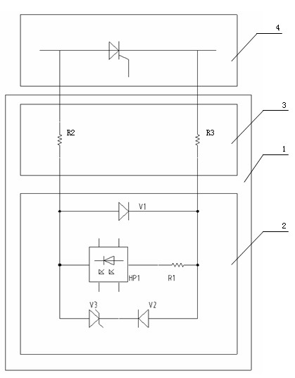 State detection device for high-potential thyristor