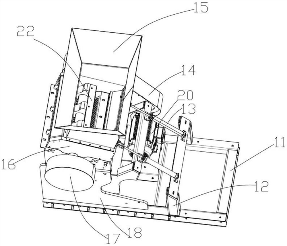 Feed crushing device