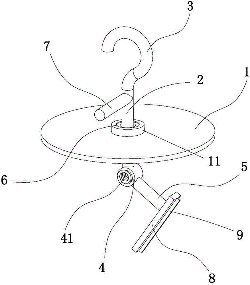 Cleaning device for chemical mixing tank