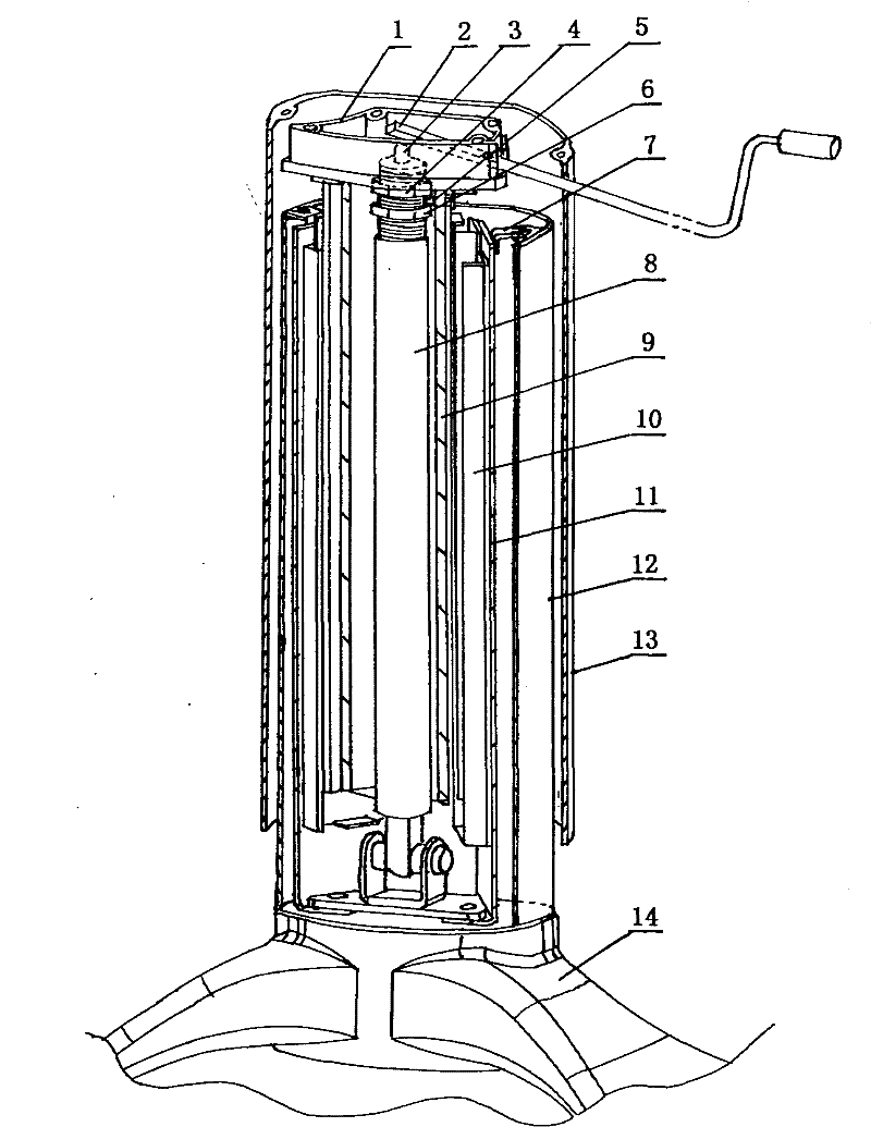 Elevator mechanism of electronic ward round cart