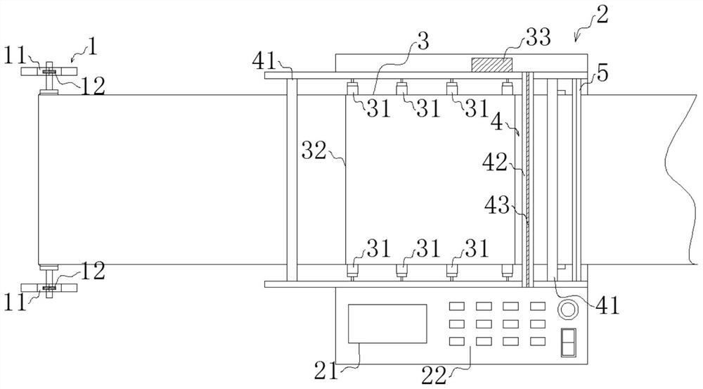 Cigarette tinfoil positioning, trimming and cutting device