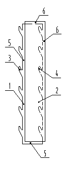 Double-layered composite plastic floorboard with tongue-and-groove connection structure