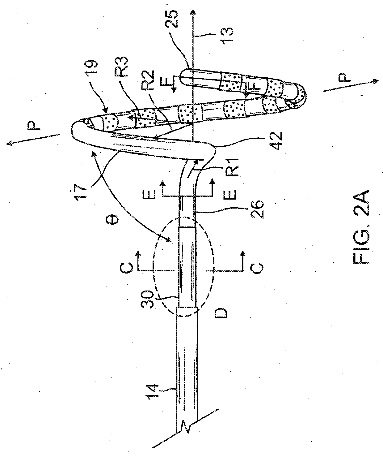 Catheter with tapered support member for variable arcuate distal assembly