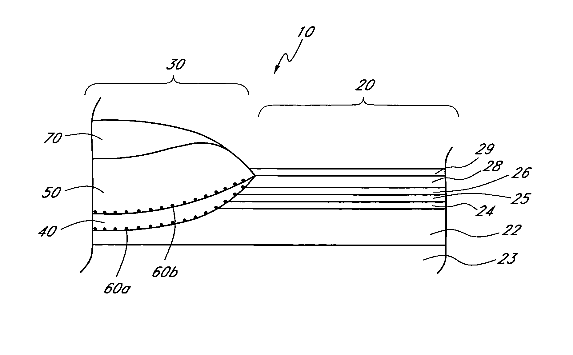 Magnetoresistive read head having a bias structure with at least one dusting layer