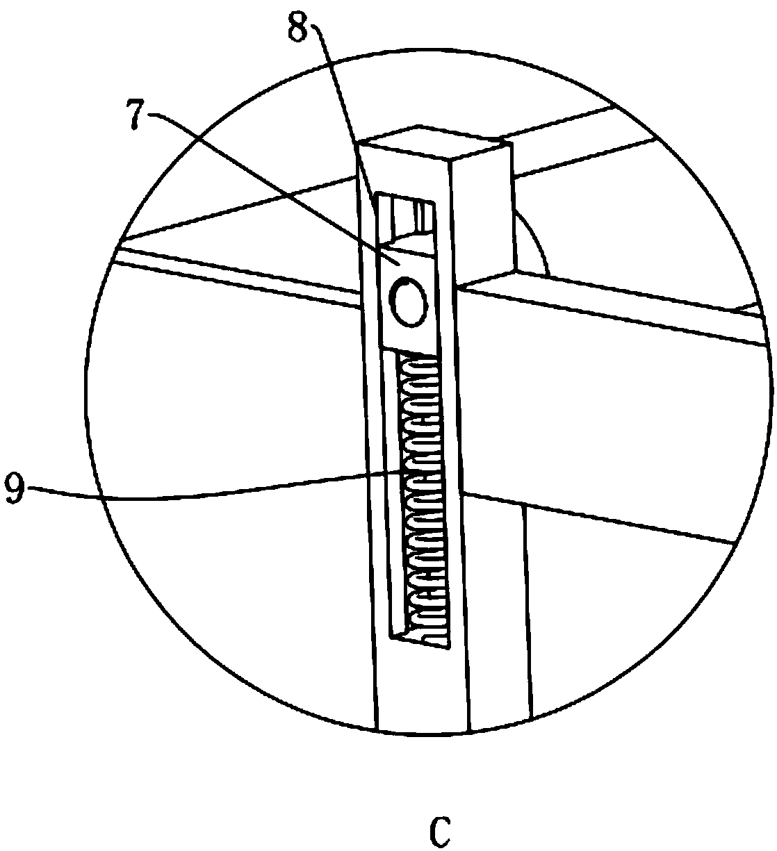Pulling and fold-removing device of printed figured cloth
