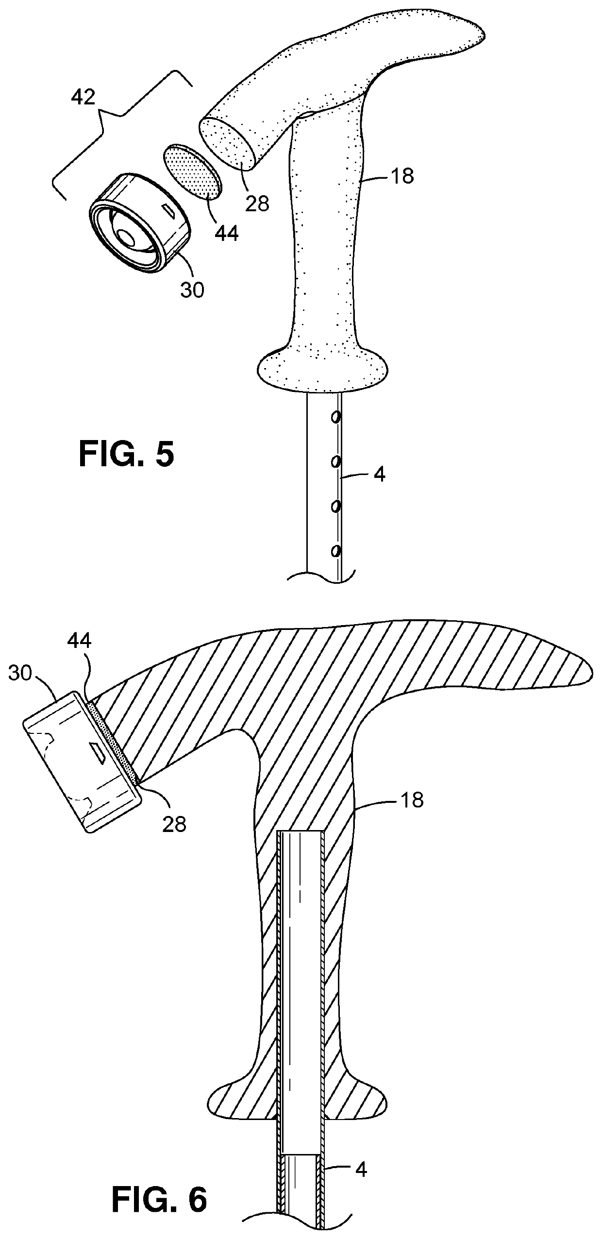 Cane with motion initiated illuminator